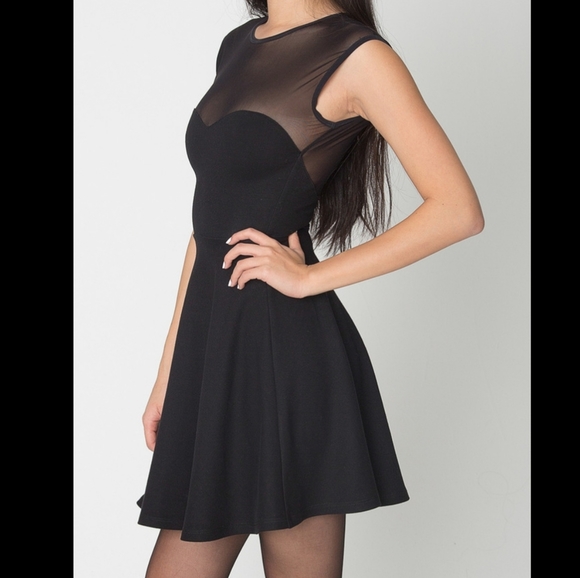 American Apparel Dresses & Skirts - 2/$15 American Apparel Ponte Sweetheart Skater Dress Black Cocktail Party Small
